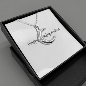 Pendant Crescent Moon Silver Plated